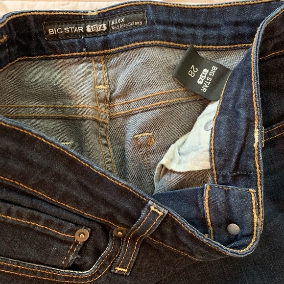 Big Star Alex Midrise Skinny Jean Dark Wash - Picture 5 of 6